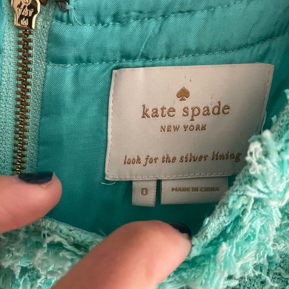 Classic light blue/green Kate Spade dress - Picture 4 of 5